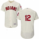 Indians 12 Francisco Lindor Cream Flexbase Jersey Dzhi,baseball caps,new era cap wholesale,wholesale hats